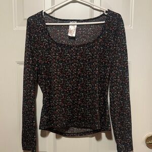 Rachel Multicolor Floral Long Sleeve Top